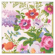 Pack of Caspari triple-ply luncheon napkins featuring museum artwork printed with non-toxic ink.