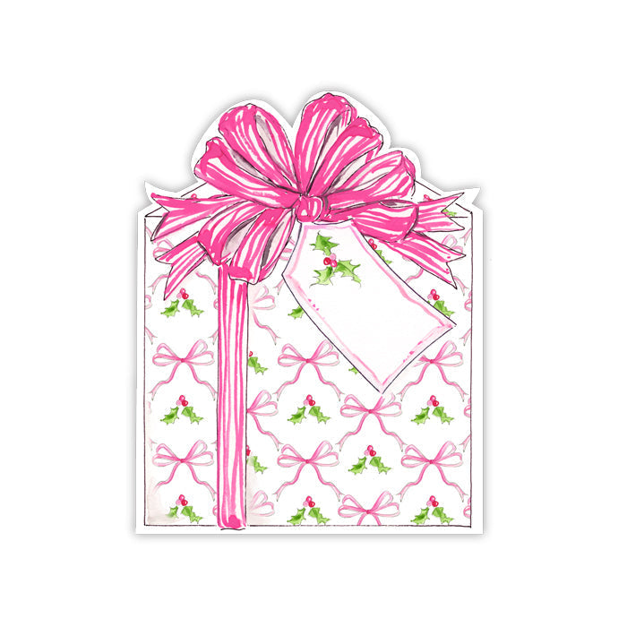 Ten die-cut handpainted accent pieces in a floral silhouette with soft pastel colors.