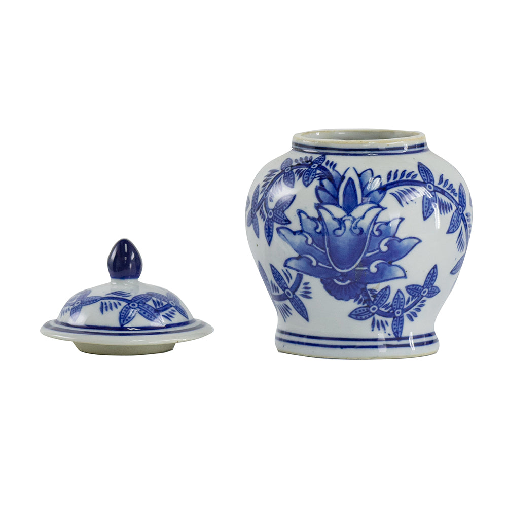 Aline Butterfly Lidded Jar in white porcelain with a butterfly-shaped lid.