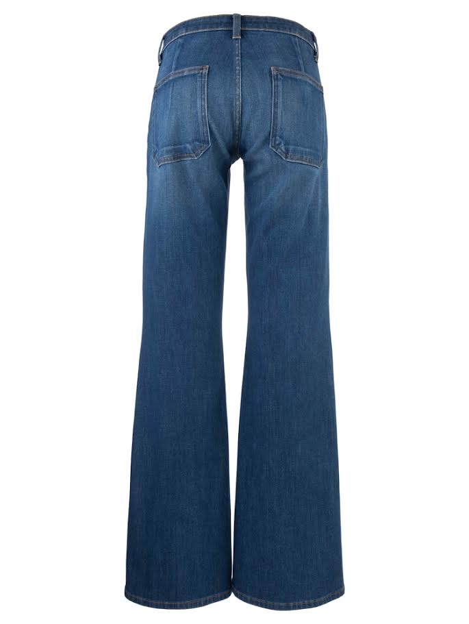 Ana High Rise Flare With Patch Pockets Reg Hem