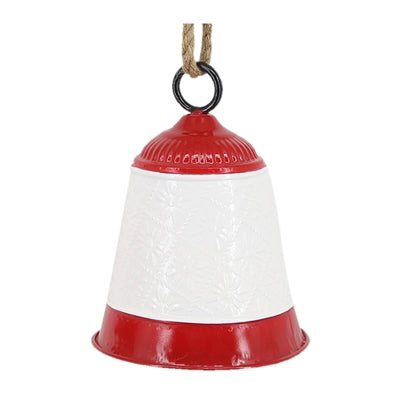 7.5-inch iron bell with a natural finish designed as entryway decor.