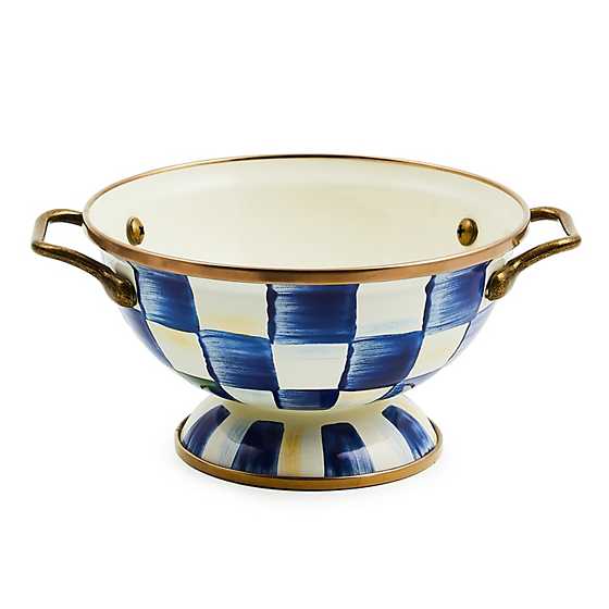 Royal Check Enamel Simply Anything Bowl