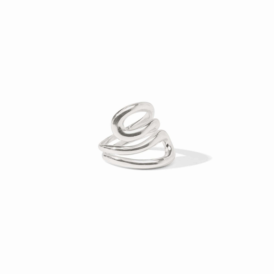 Wave Wrap Ring Silver