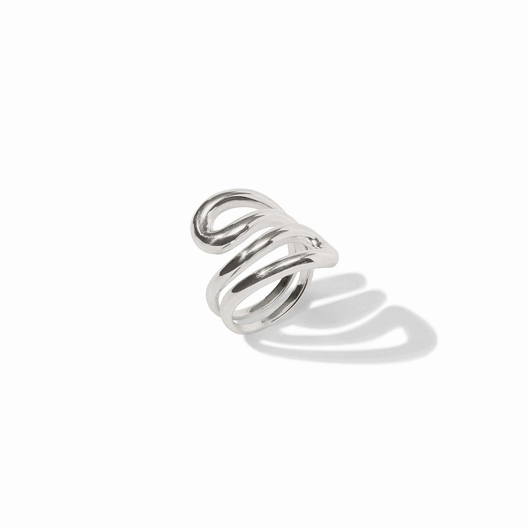 Wave Wrap Ring Silver