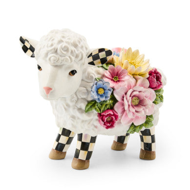 Resin Frolic Spring Lamb figurine in pastel tones with a naturalistic silhouette.
