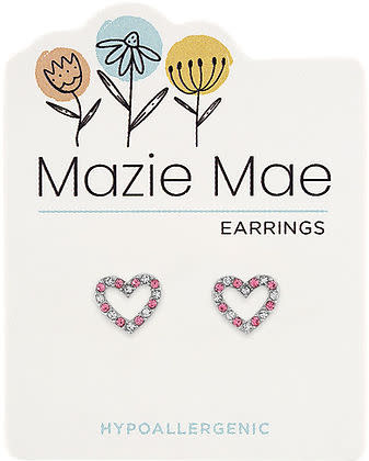 Silver Mazie Mae earring featuring a whimsical silver-tone silhouette with delicate filigree detailing.