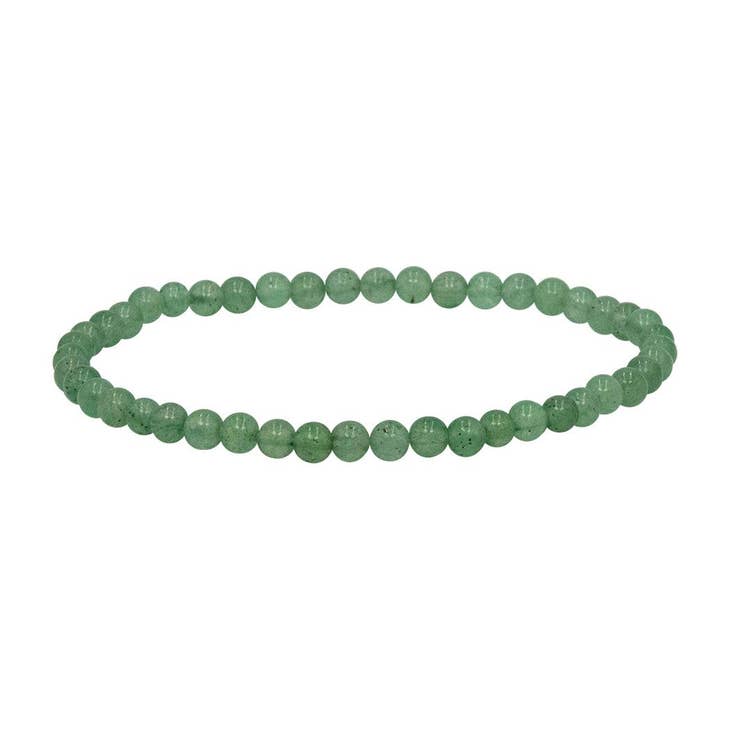 Mini Gemstone Bracelet featuring a classic 4mm beaded design with small gemstones in neutral tones.