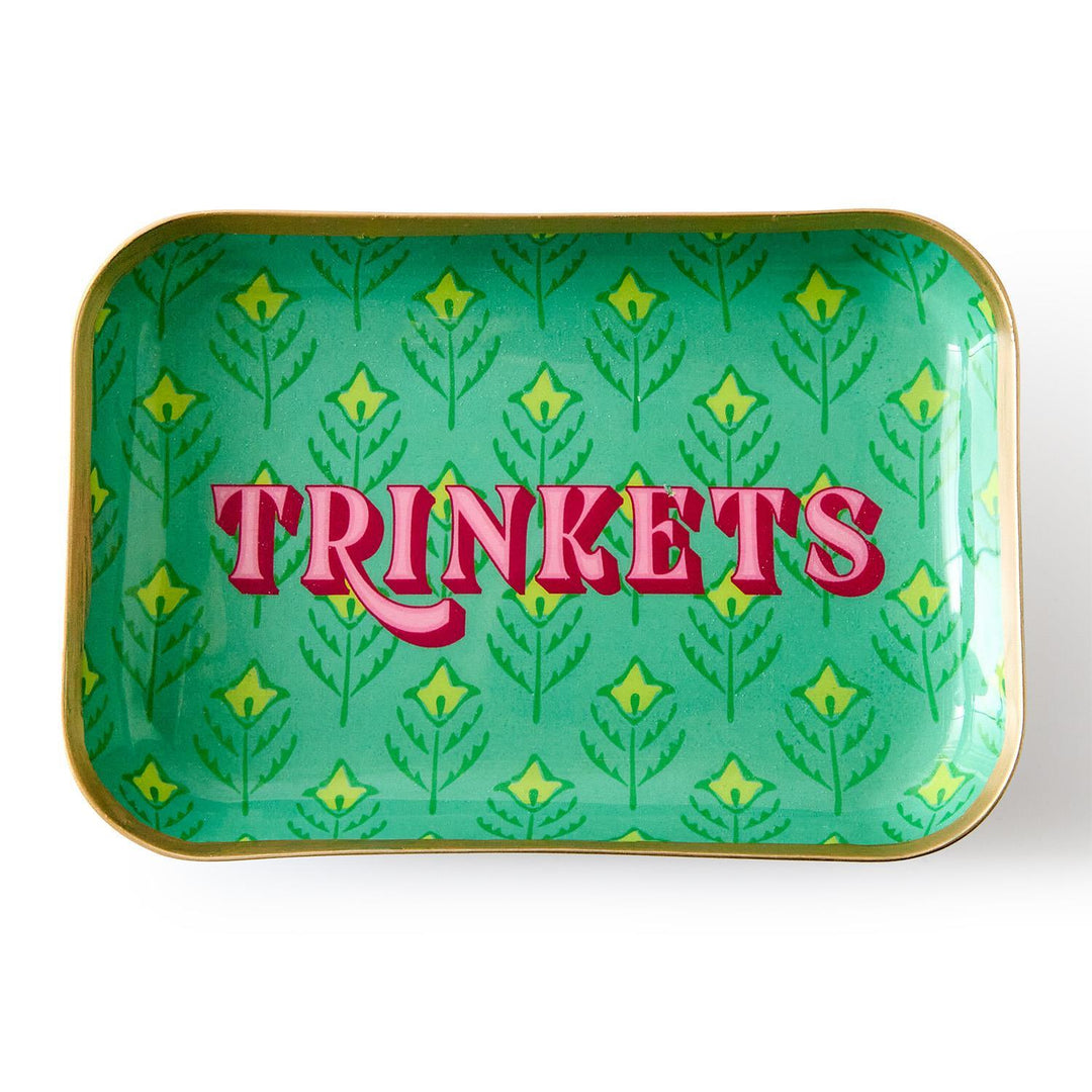 Metal Trinket Trays with Sayings