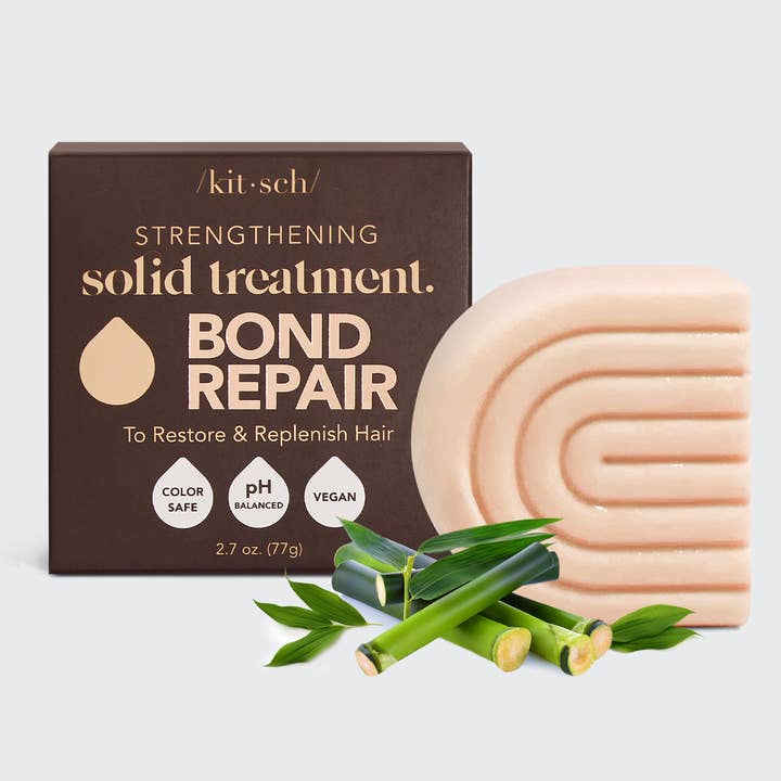 Strengthening Bond Repair Solid Hair Mask in a white jar with black text.
