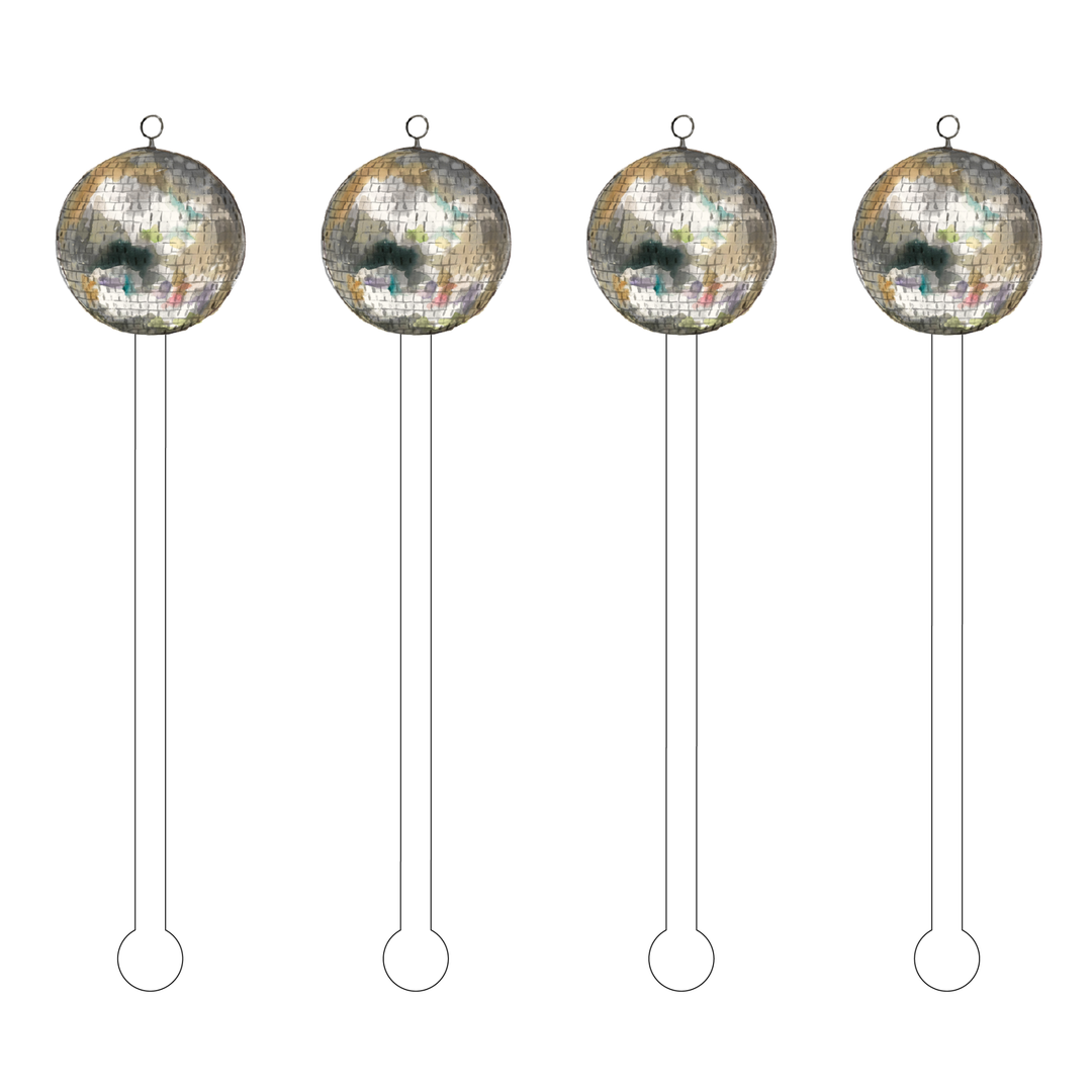 Disco Ball Acrylic Stir Stick
