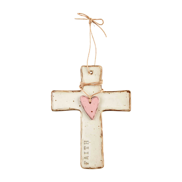 Heart  Stoneware Crosses
