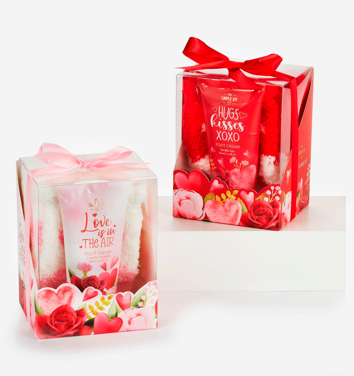 Valentine's Foot Care Gift Set containing a 60ml body care product in packaging.