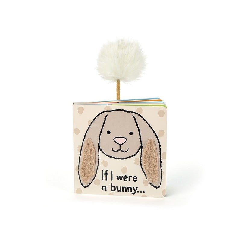 Beige hardcover book titled If I Were A Bunny with bunny illustration on cover