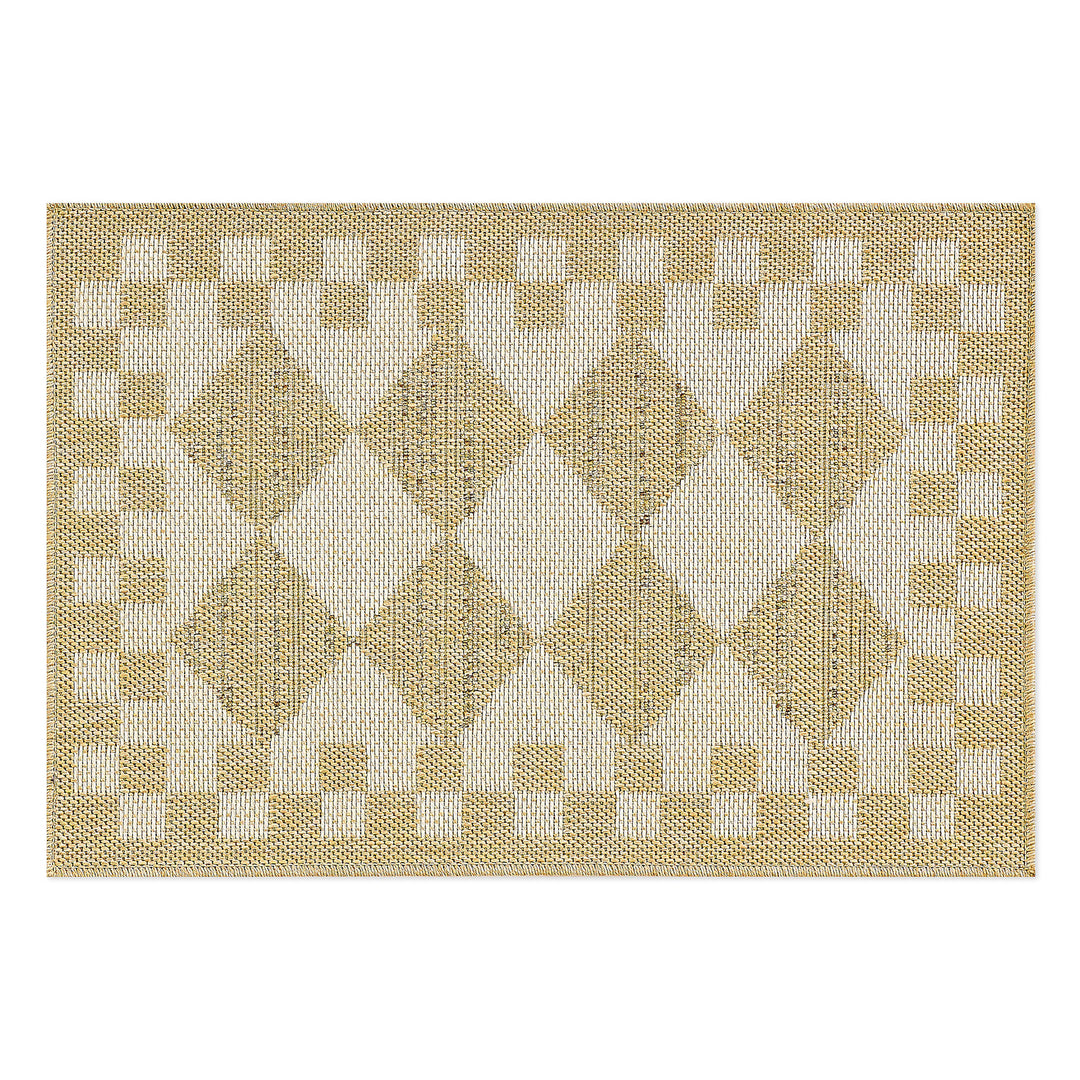 White Diamond 2' x 3' Indoor/Outdoor Rug