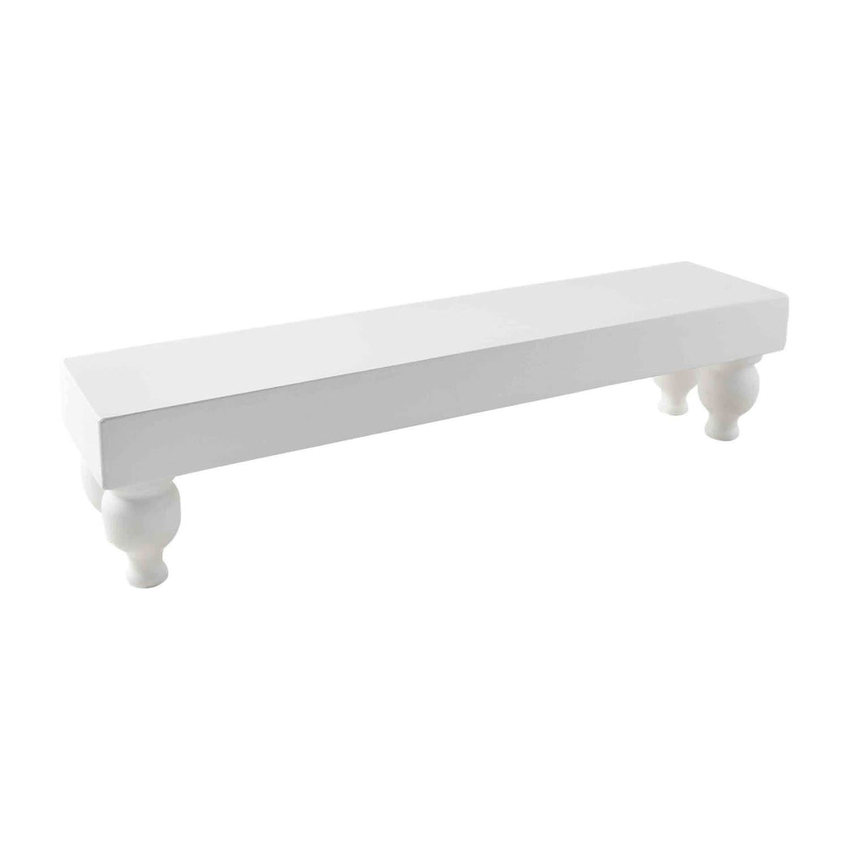 White pine wood footed board with raised legs