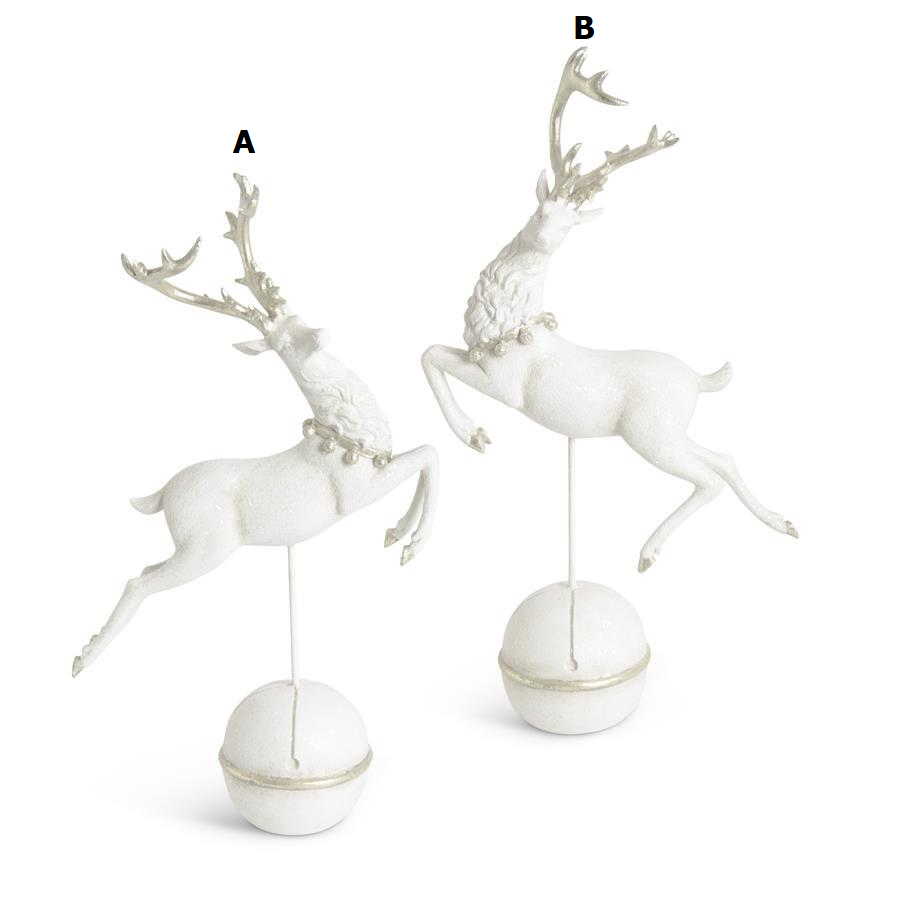 White Reindeers Silver Antlers Spin
