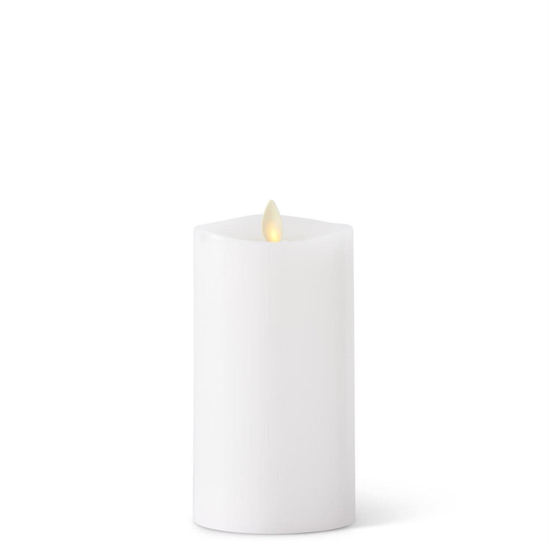 White Wax Luminara Tall Indoor Candles with