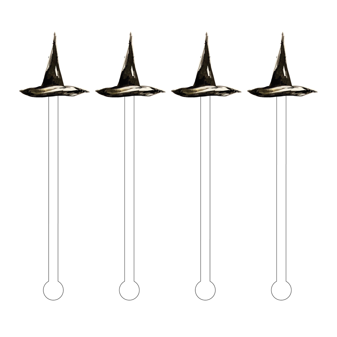 Witch Hat Acrylic Stir Sticks