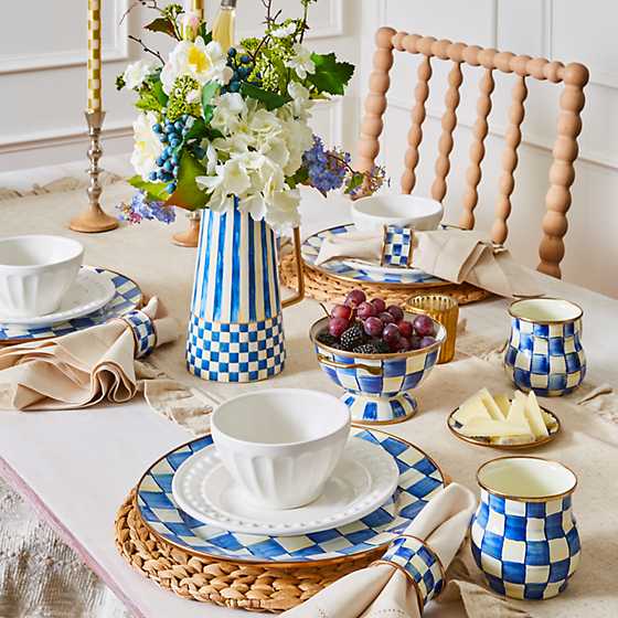 Royal Check Enamel Simply Anything Bowl