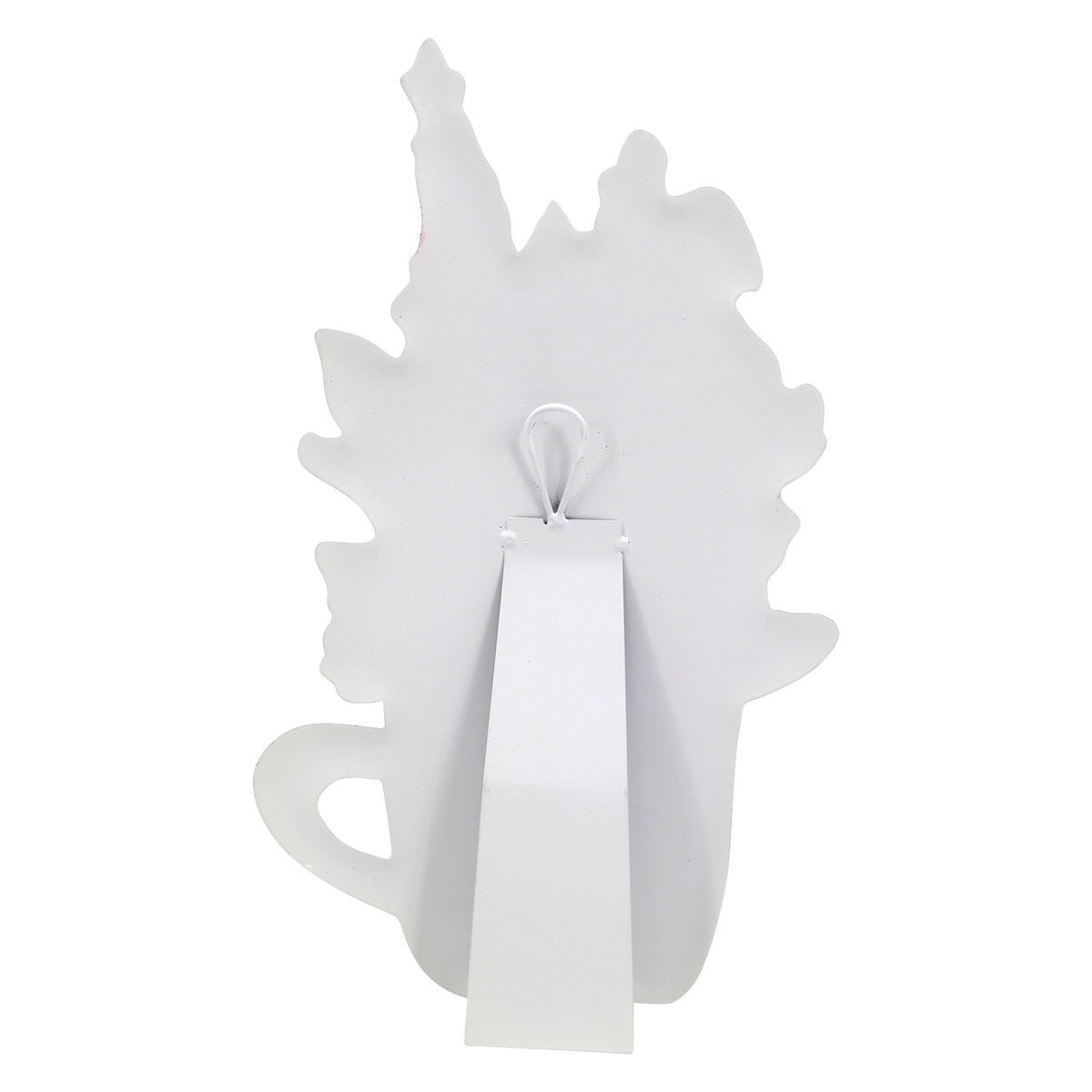 Cupa Spring Fun easel in natural wood finish with a spring-shaped silhouette.