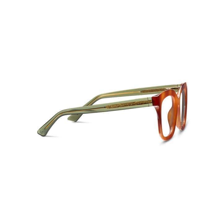Polycarbonate eyeglasses with spring hinges in a sleek black frame featuring clear aspheric lenses.