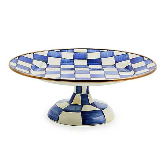 Royal Check Small Pedestal Platter
