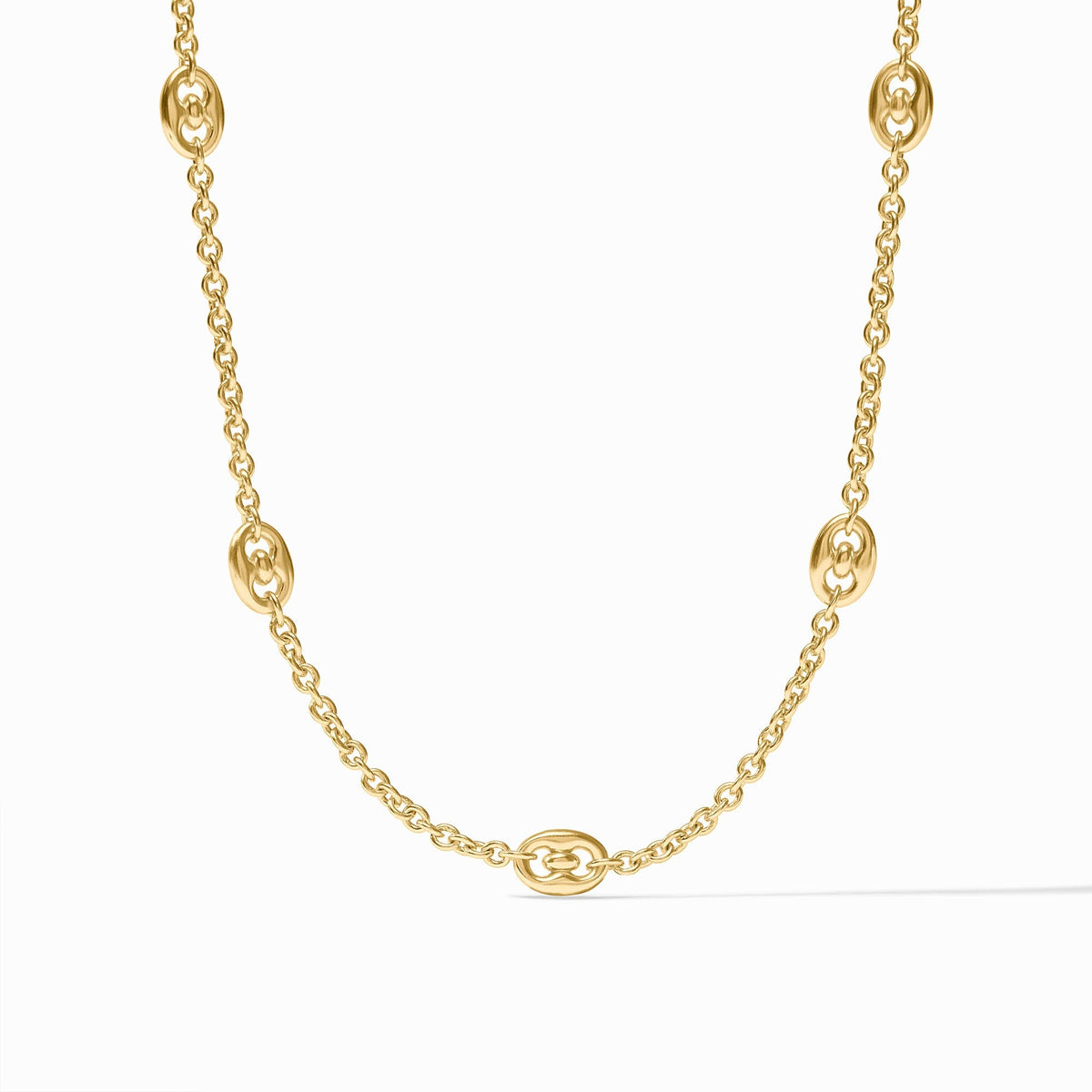 Laguna Station necklace featuring a silver-toned toggle clasp on an adjustable chain.