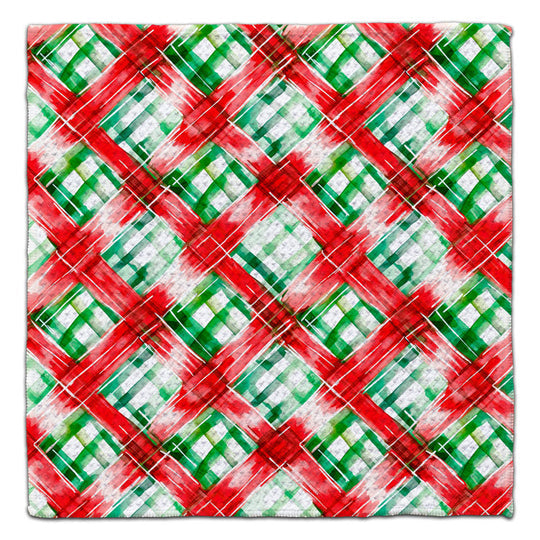 Handcrafted waffle weave washcloth in natural beige with a textured grid pattern.