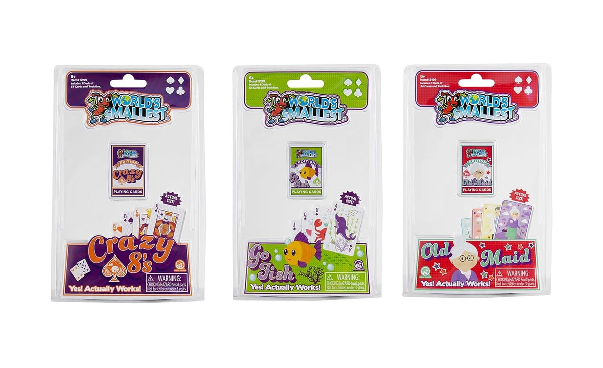 Pocket-sized classic kids' card game in a durable tuck box with vibrant designs.