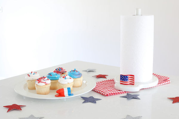 Stars and Stripes Forever flag with red white stripes and blue field featuring white stars