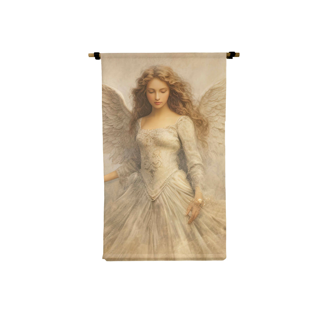 Small Vertical Canvas Scroll Left Angel DS