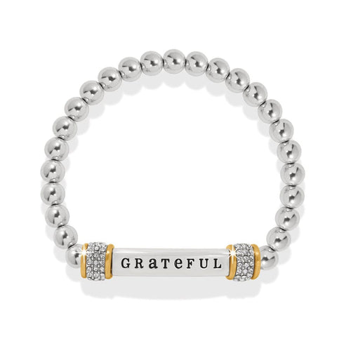 Meridian Grateful Two Tone Stretch Bracelet