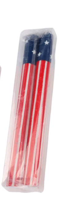 Star Spangled Taper Candle - SET OF 2 Candles-