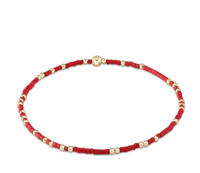 Hope Unwritten bracelet with mixed seed beads in various colors on high-performance elastic.