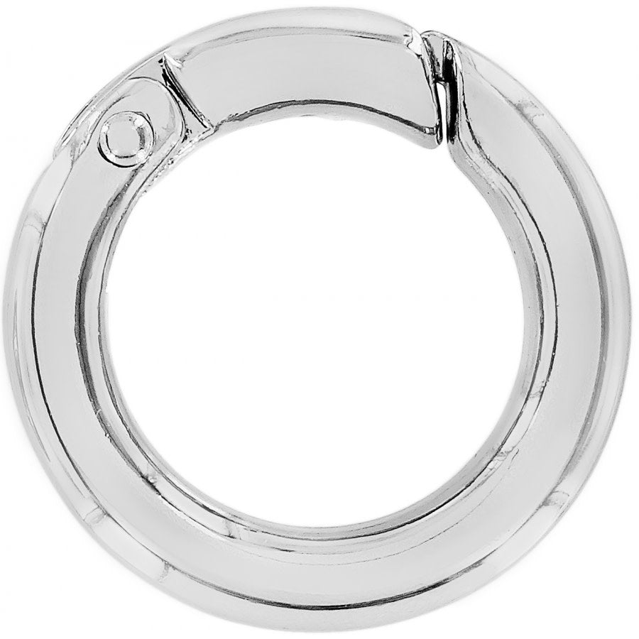 Silver metal rings with a three-quarter strap ring design