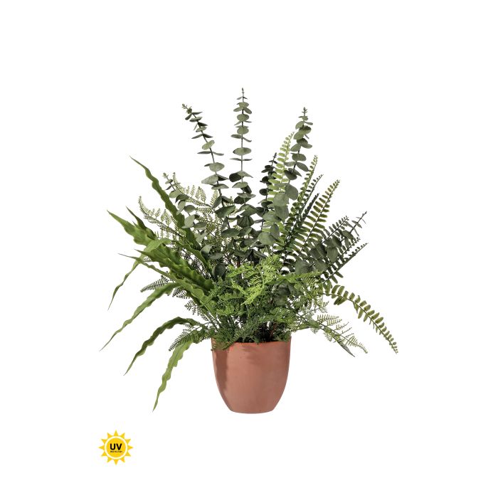 Natural Touch Mix Foliage artificial plant with mixed green leaves in a 20-inch silhouette.