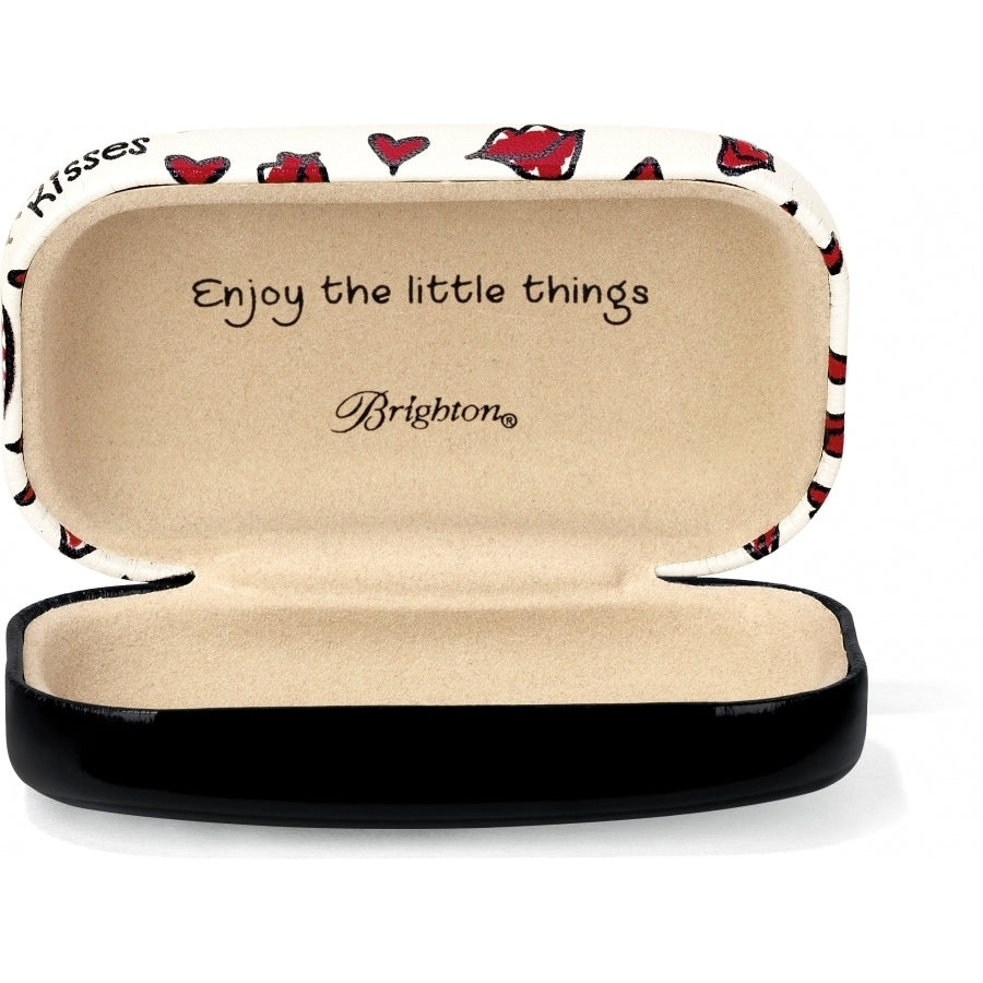 Open French Kisses Mini Box with 'Enjoy the little things' and Brighton logo on the interior.