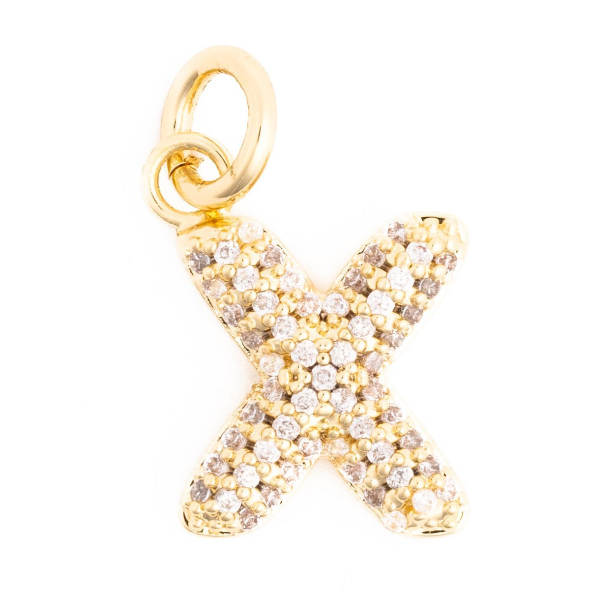 Silver initial charm necklace featuring a 'C' pendant with delicate chain links.