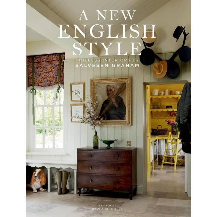 Book cover of A New English Style by Salvesen Graham, featuring a classic English interior scene.