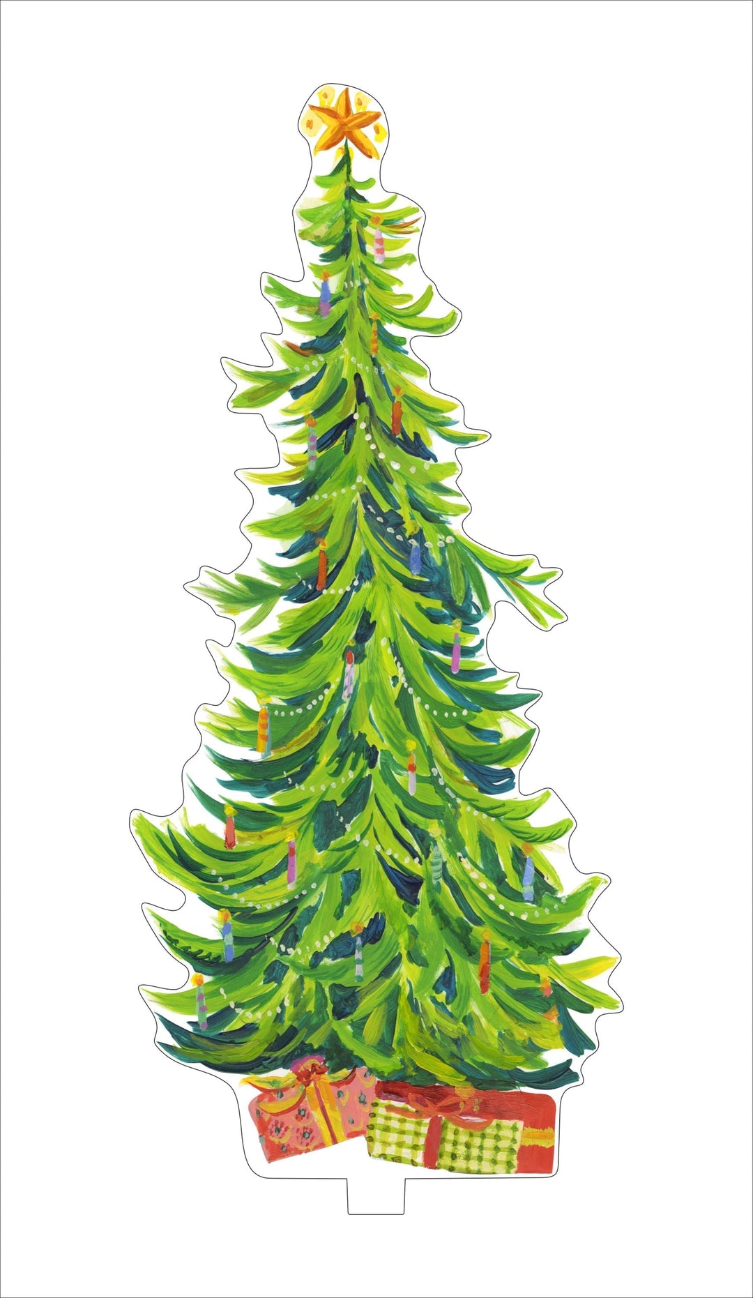 Brewer Spruce Acrylic Single Holiday Tree - Sold Individually
