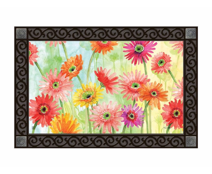MatMate doormat insert with non-slip recycled rubber backing in a neutral tone.
