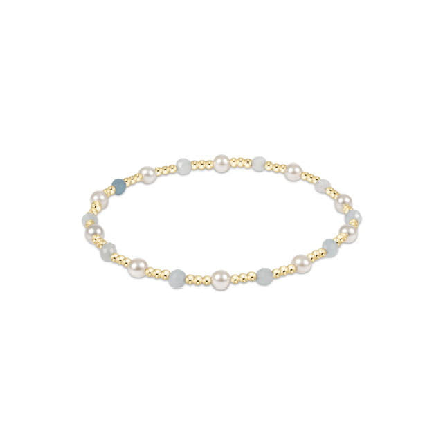 Pearl Sincerity Pattern 4mm Bead Bracelet