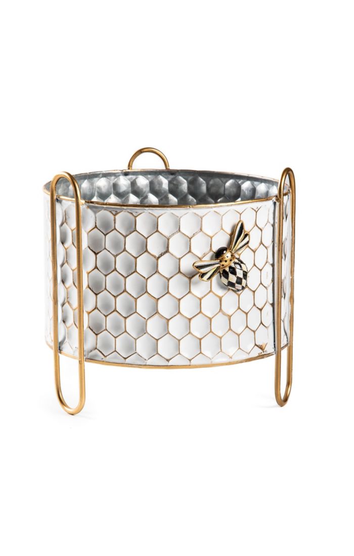 Honeycomb Tin Planter - Small