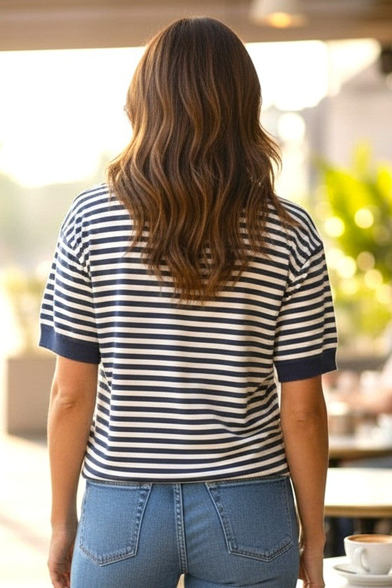 Audrey Striped Sweater