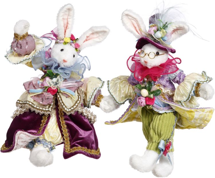 M&M COTTONTAIL rabbit figurine with a white cotton tail silhouette.