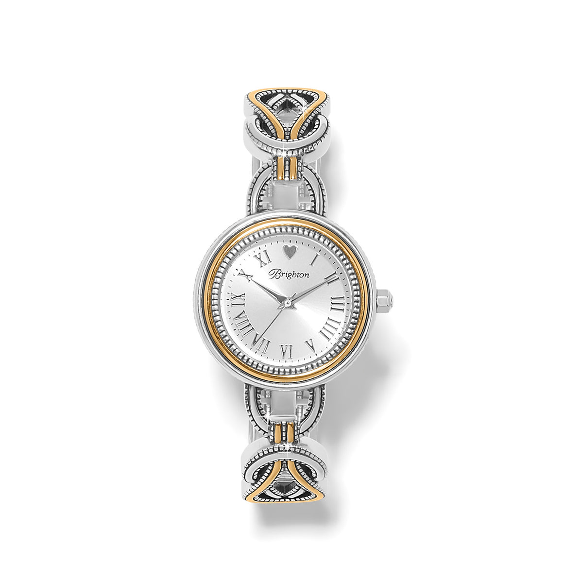 Silver-gold two-tone Clifden watch with fold-over clasp
