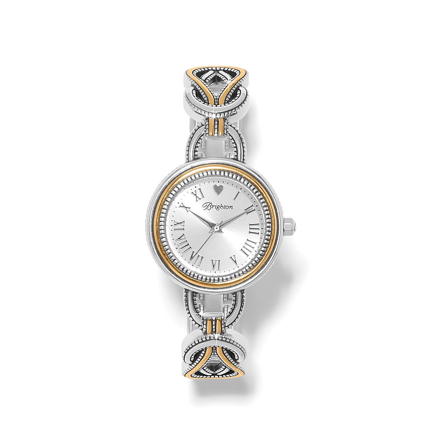 Silver-gold two-tone Clifden watch with fold-over clasp