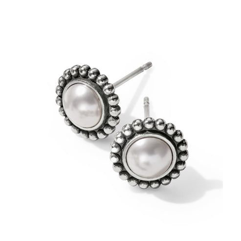 Luster Mini Post Earrings - Pearl