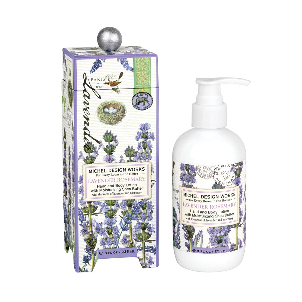 8 fl oz hand lotion bottle with aromatic peony scent