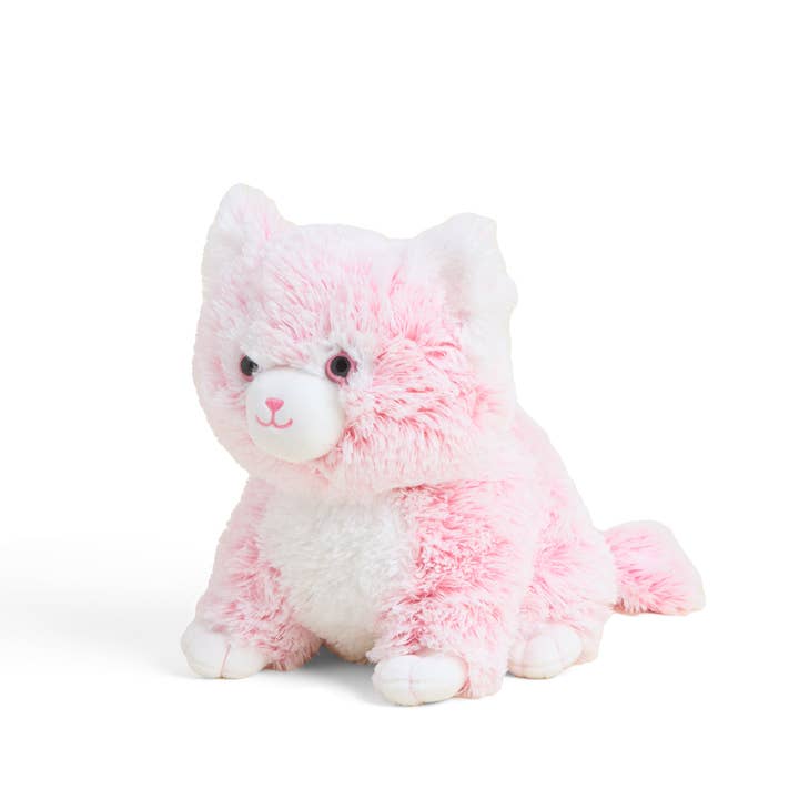 Pink Kitten Warmie plush toy with French lavender scent